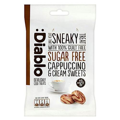 דיאבלו סוכריות ללא סוכר בטעם קפוצ'ינו ,75 גרם